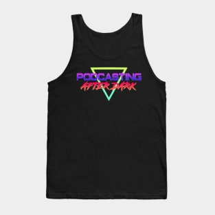 Podcasting After Dark logo Tank Top